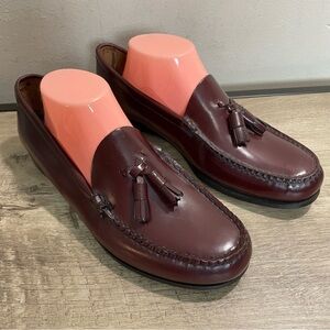 NOS! Women's WEEJUNS GH Bass CORCOVAN Leather TASSEL LOAFERS Preppy SHOES 10 B